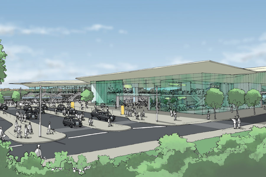 HS2 Old Oak Common station, artist impression