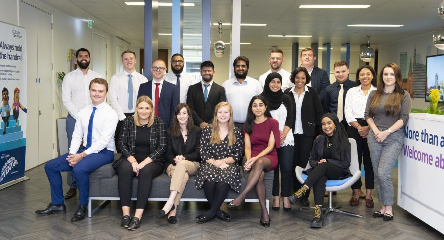 Apprentices at the HS2 head office in Birmingham.