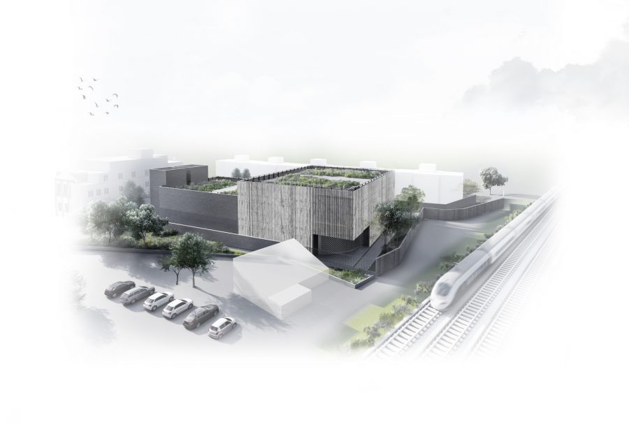 Design for the Canterbury Works headhouse and compound