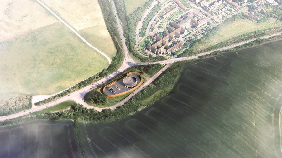 Amersham vent shaft headhouse and landscaping