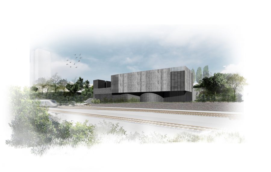 Architect's impression of the proposed Adelaide Road headhouse