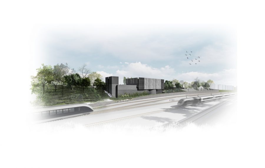 Architect's impression of the proposed Adelaide Road headhouse