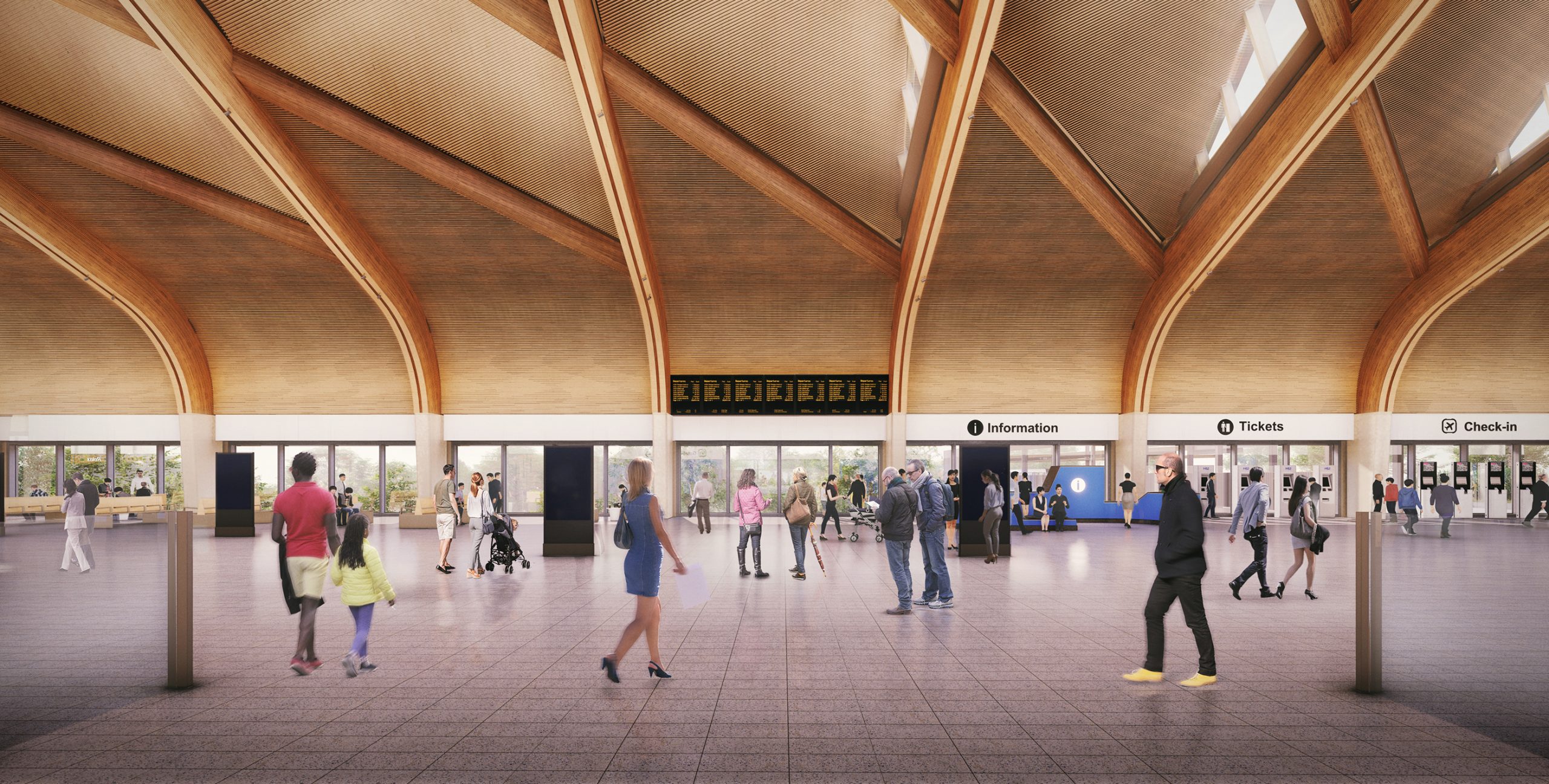 Artist's impression of Interchange - view of the concourse.