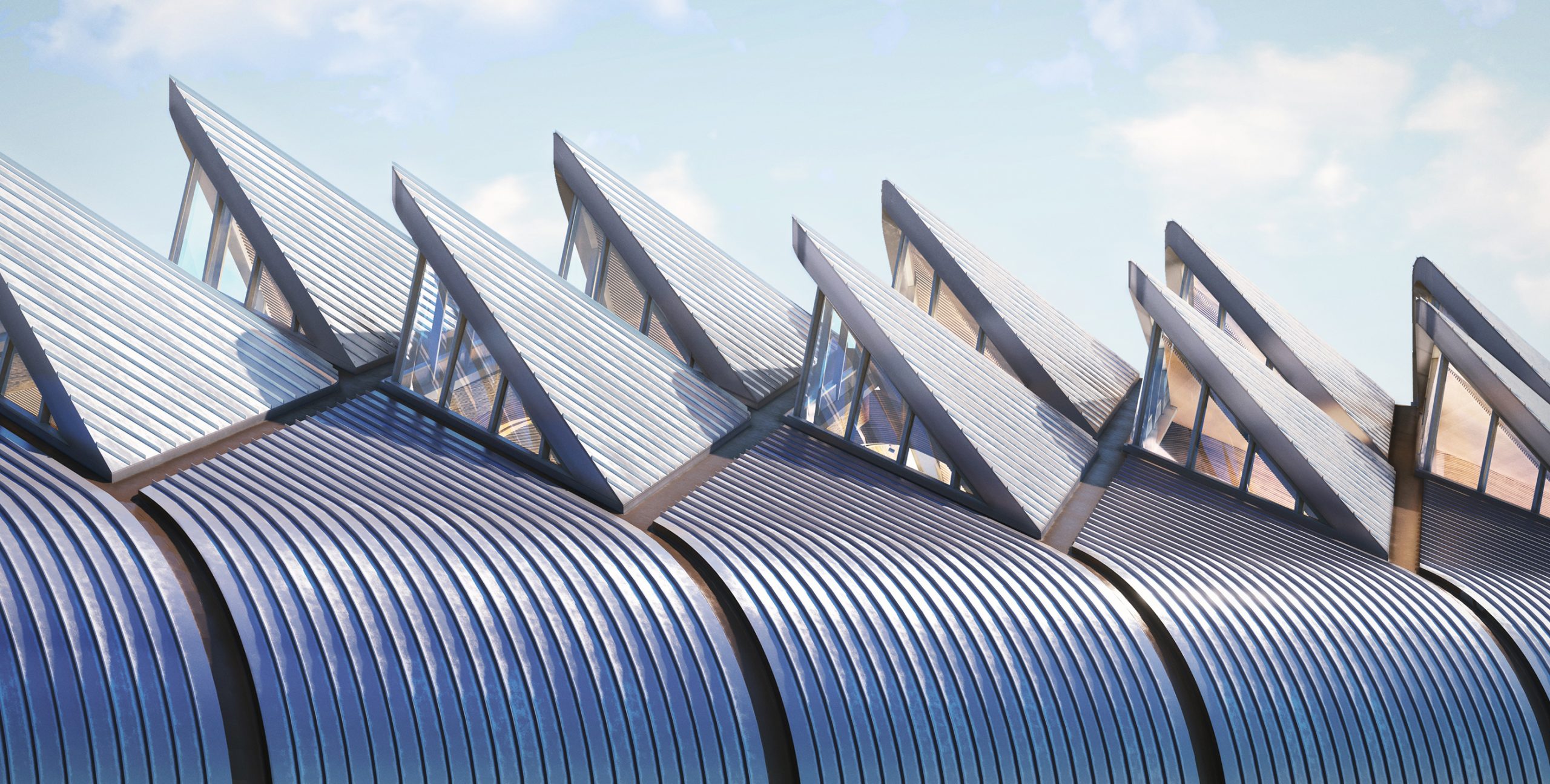 Artist's impression of Interchange - exterior roof.