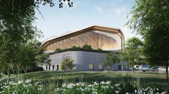Artist's impression of Interchange - south exterior view.