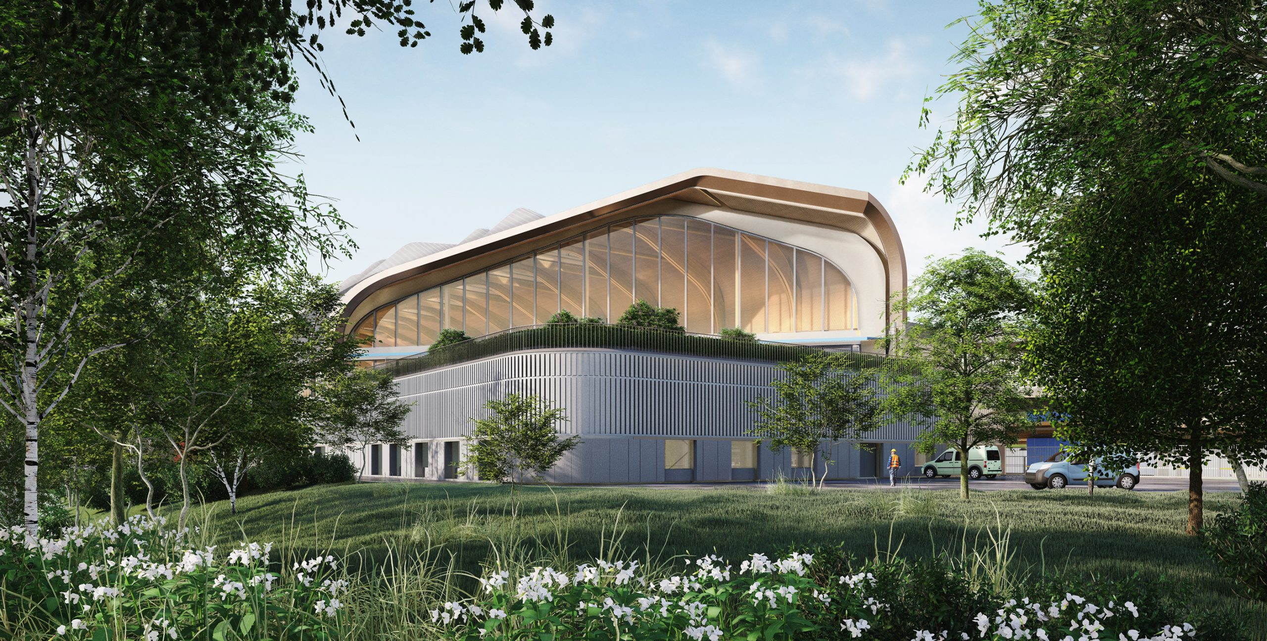 Artist's impression of Interchange - south exterior view.