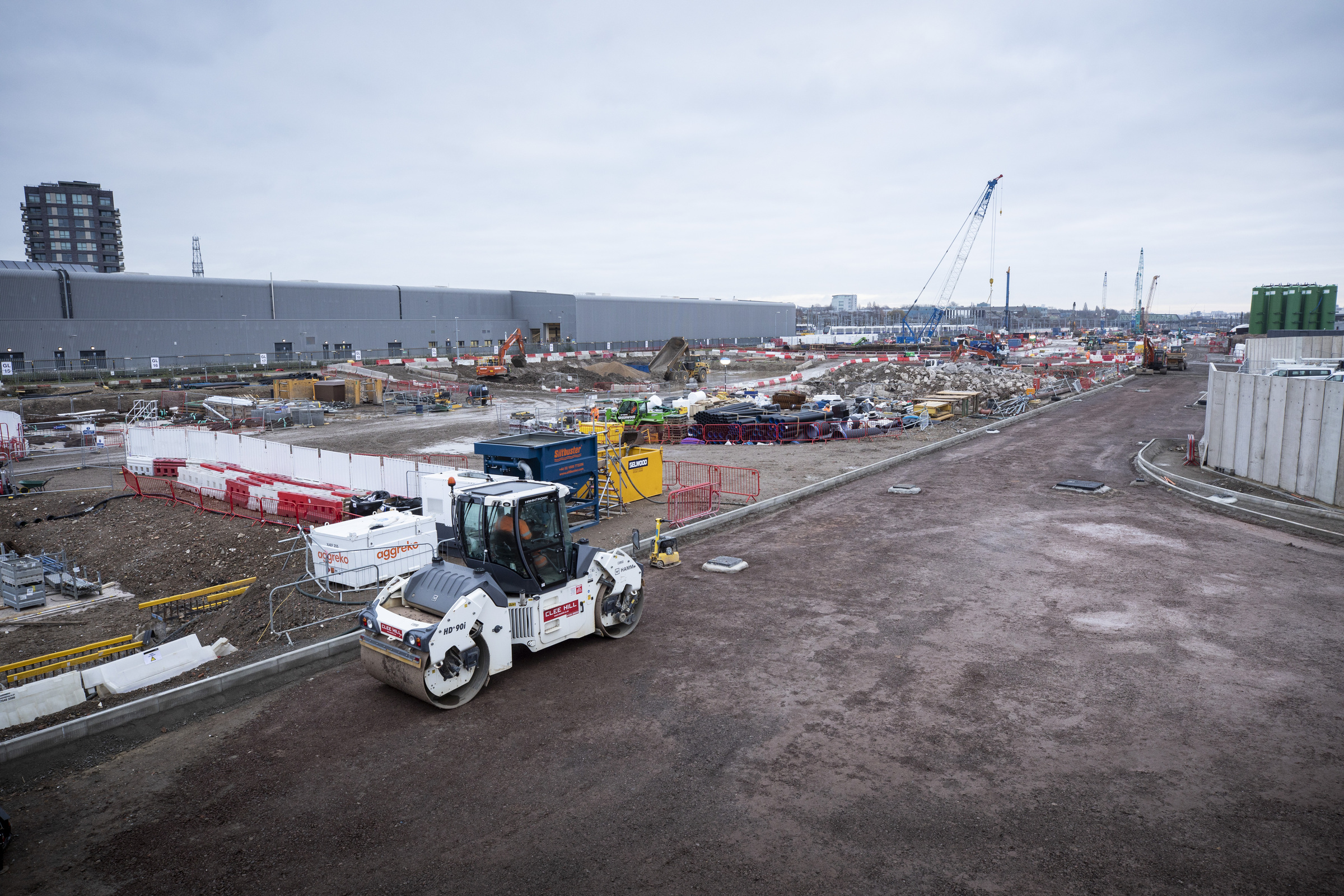 Construction Progress At The Old Oak Common Station Site High Speed 2 Construction Progress At The Old Oak Common Station Site High Speed 2