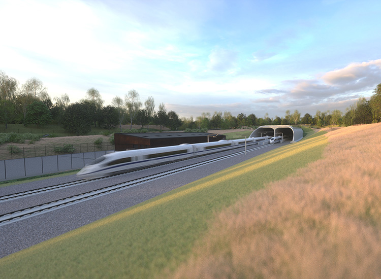 Artist's impression of the Greatworth Green Tunnel.
