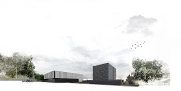 Thumbnail 4 of Artist's impression - View of the Mandeville Road Headhouse showing a view from the Network Rail route.