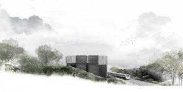 Thumbnail 7 of Artist's impression - View of the Mandeville Road Headhouse showing a view from the east elevation.