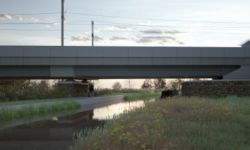 Thumbnail 2 of Artist's impression of the Oxford Canal Viaduct.