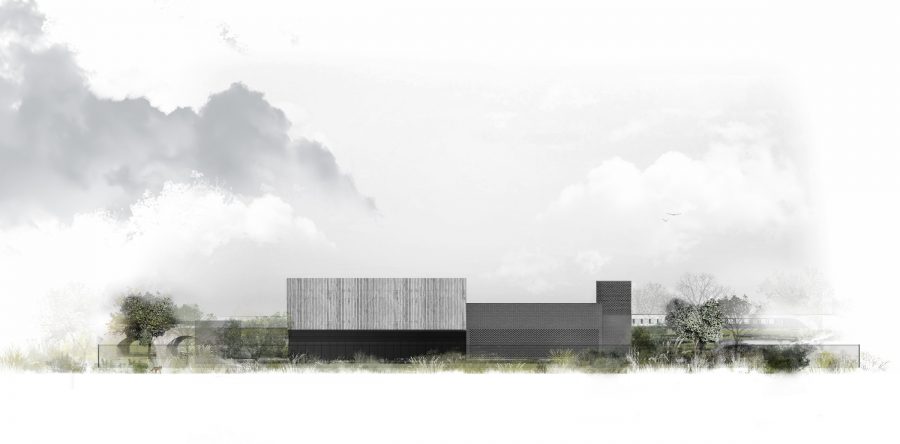 Artist impression of the Green Park Way Headhouse - north elevation