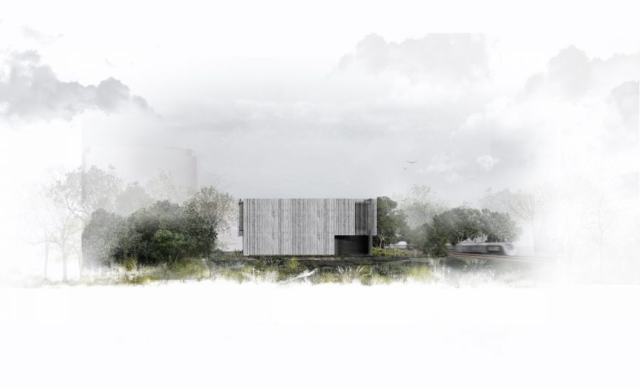 Westgate Ventilation Shaft and Headhouse - west elevation view