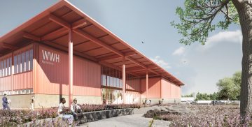 Thumbnail 4 of Artist's impression: HS2 Washwood Heath Maintenance Building Entrance - Eastern Approach Viewpoint