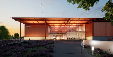 Thumbnail 5 of Artist's impression: HS2 Washwood Heath Maintenance Building Entrance View