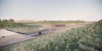 Thumbnail 1 of Artist impression of the Chiltern Tunnel North Portal ancillary building.