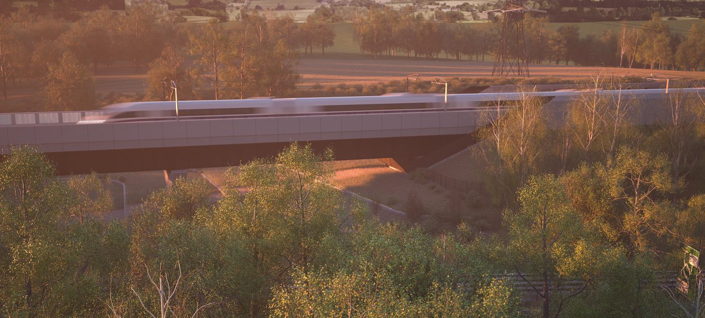 Artist's impression of the Small Dean Viaduct.