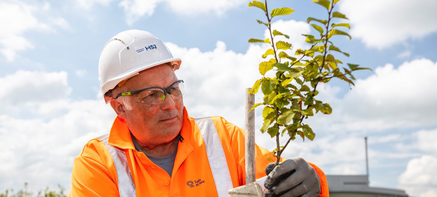 Tree planting at our Finmere Woods site.