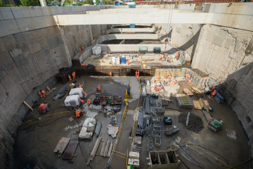 Thumbnail 3 of Construction progress at the Victoria Road Crossover Box.