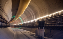 Inside view of Northolt tunnel which completed tunnelling in 2024.
