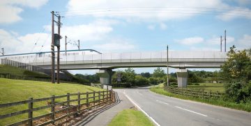 Thumbnail 5 of Artist's impression of River Blythe Viaduct - view from Meriden Road looking east.