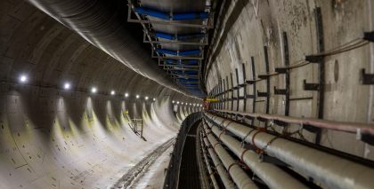 Inside view of Northolt tunnel.