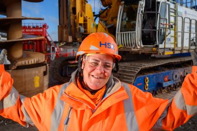 UK's first female rig driver
