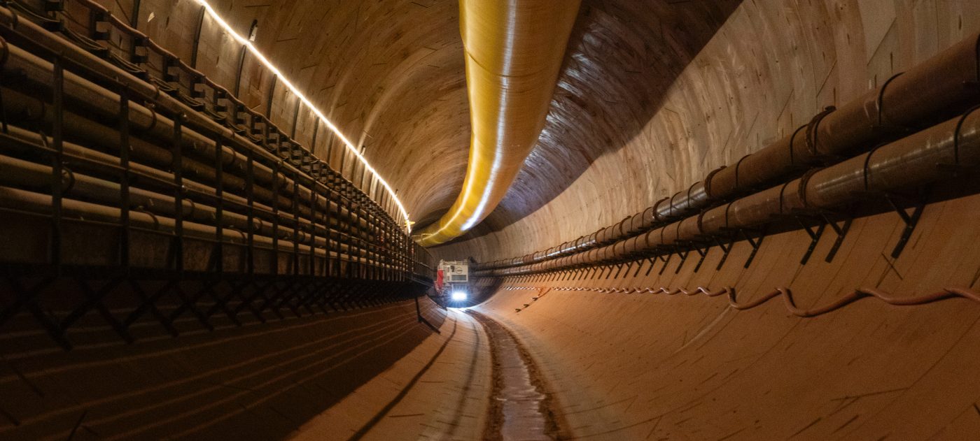 Inside the Bromford Tunnel.