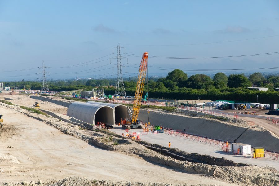 Side view of the Wendover Green Tunnel.