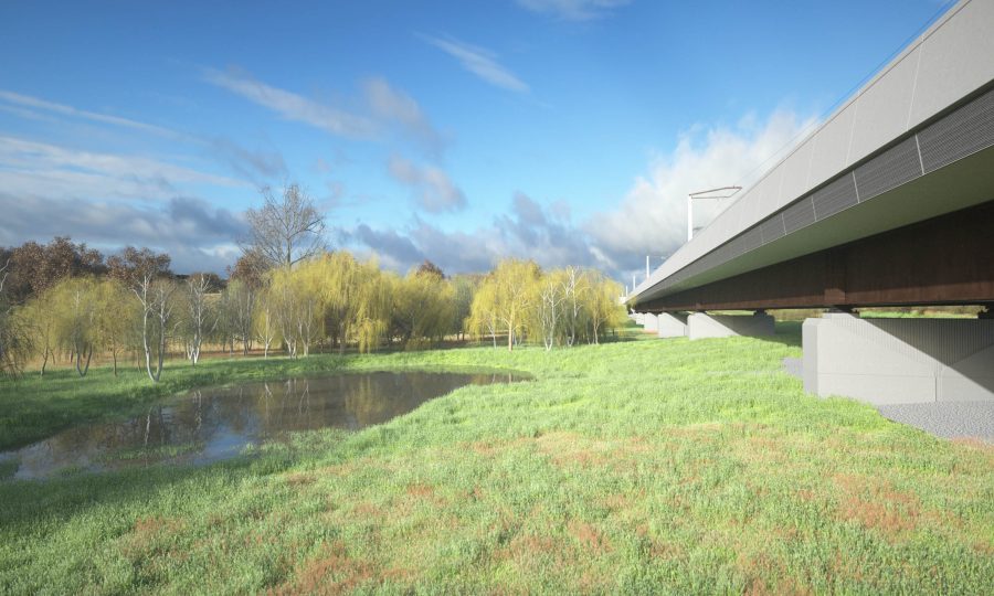 Visualisation of the Lower Thorpe viaduct.