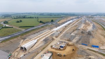 Thumbnail 1 of Lifting a roof segment for the Greatworth Green Tunnel