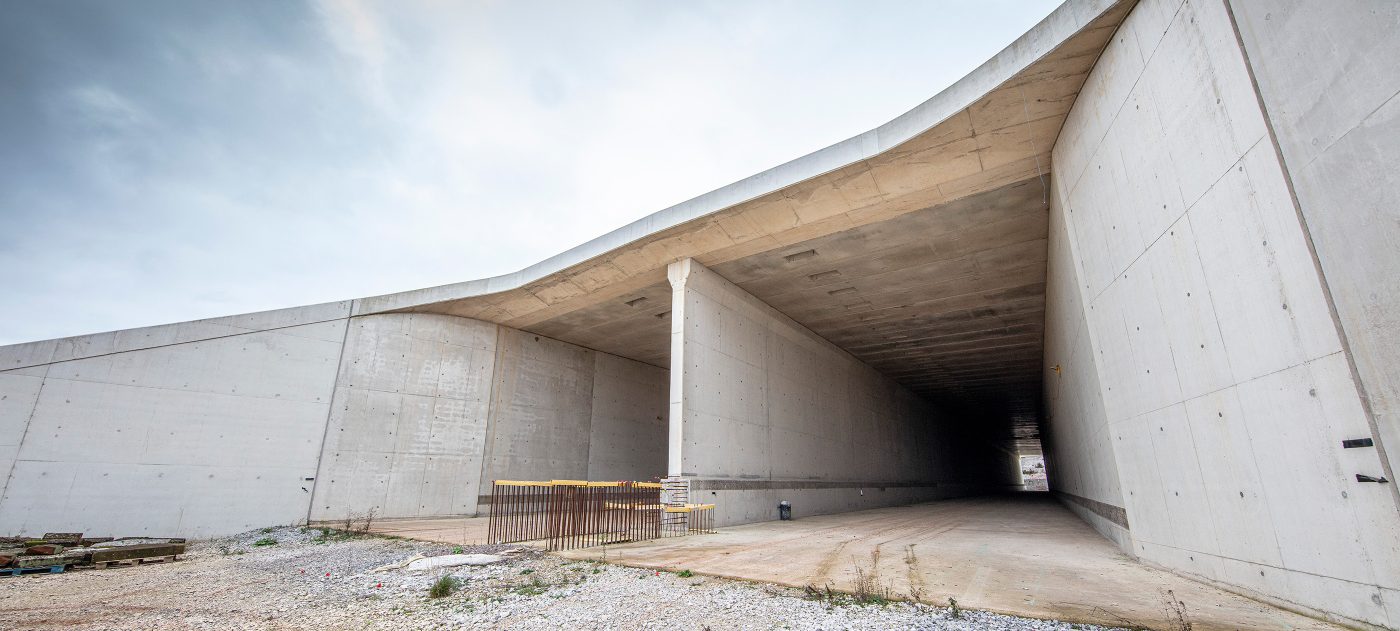 Outside the southern entrance of the Burton Green Tunnel.