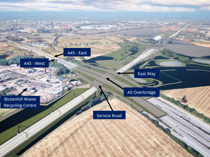 A45 Coventry Road Overbridge - HS2