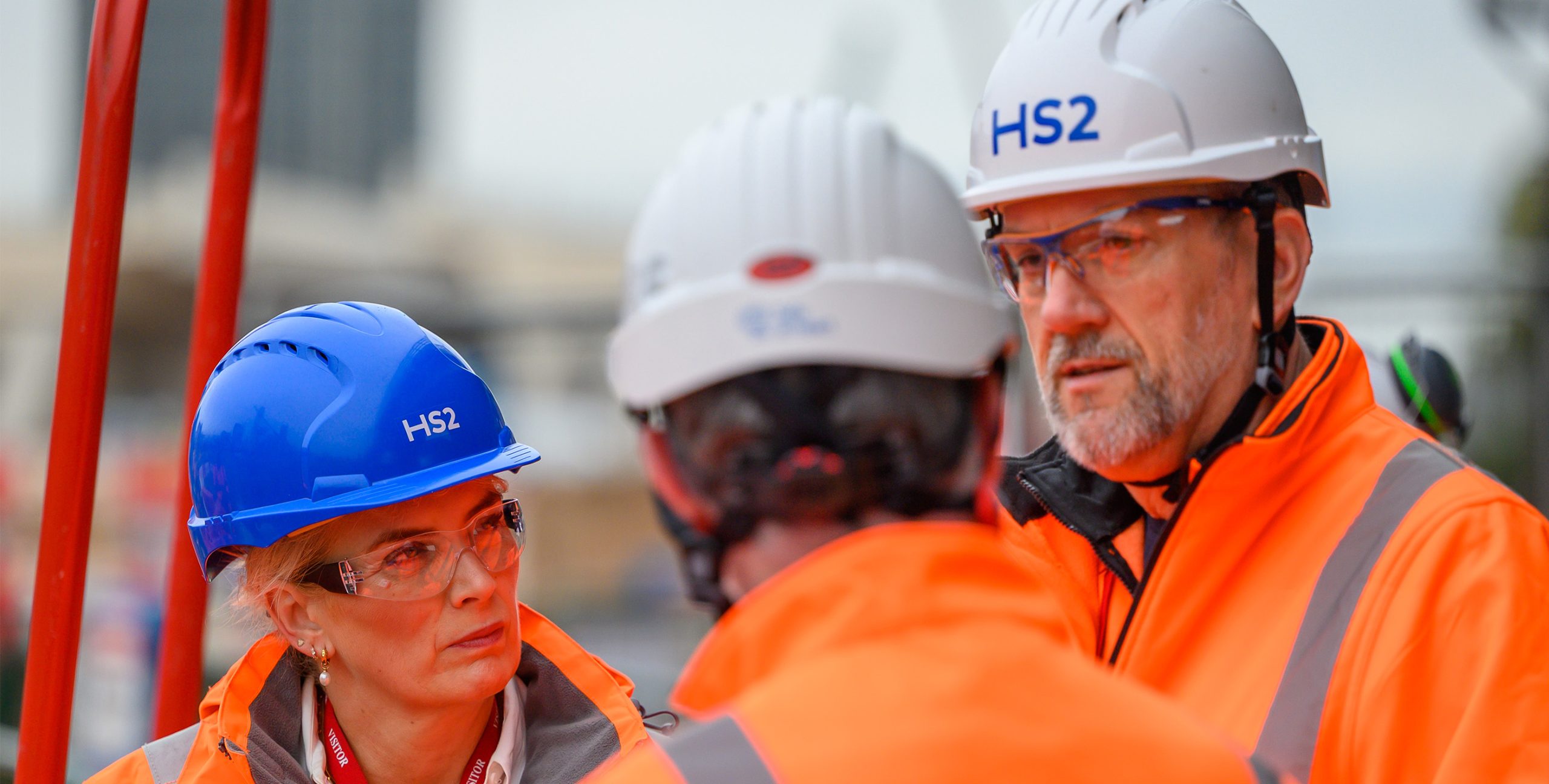 Alan Morris and Ruth Dunphy visit to Birmingham Curzon Street station