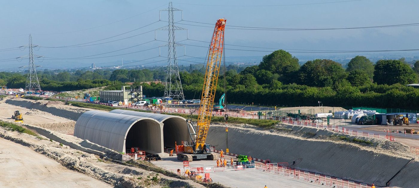 Aerial view of Wendover tunnel.