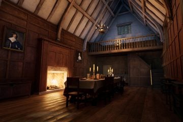 Thumbnail 6 of A 3D reconstruction of the great hall, Coleshill Hall, during the Elizabethan period.