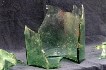 Thumbnail 3 of A rare Roman glass jug, an artefact found  from St Mary’s archaeological dig.