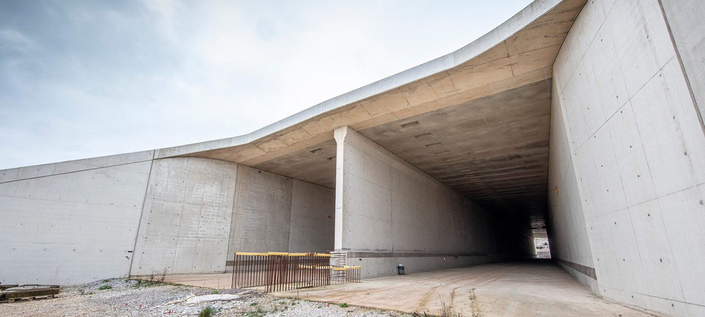 View from outside the southern portal of Burton Green tunnel.