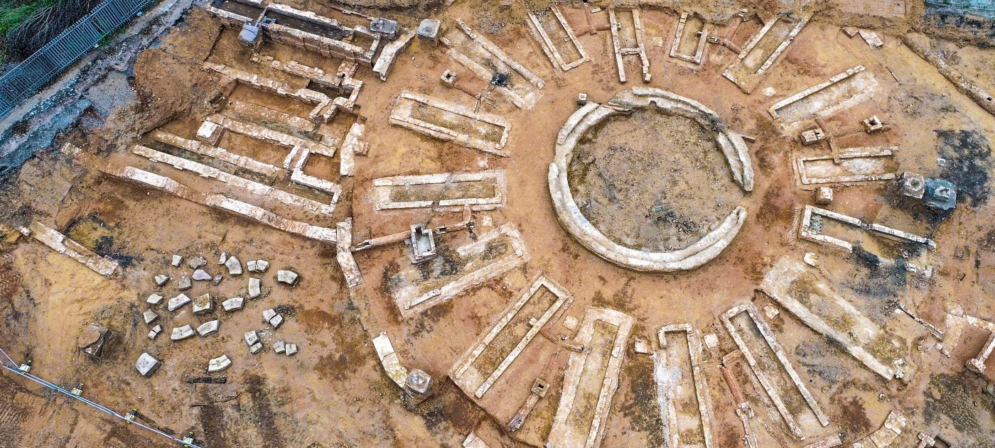 Curzon Street roundhouse discovered at the construction site at Curzon Street station.