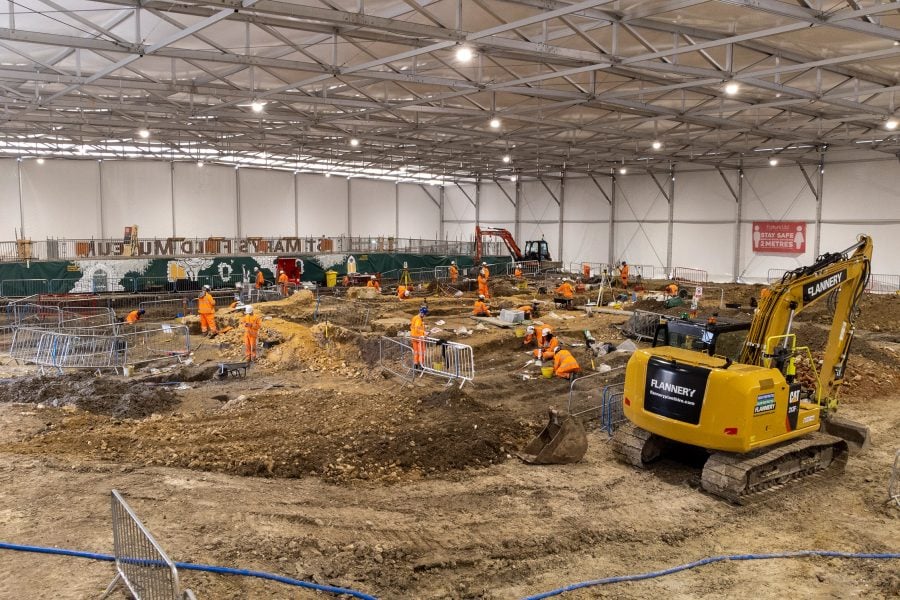 St Mary’s church archaeological dig.