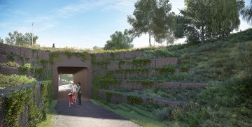 Thumbnail 4 of Artist's impression of Kenilworth Greenway and Cromwell Lane underpass.