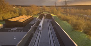 Thumbnail 2 of Visualisation showing the South portal of the Wendover green tunnel.