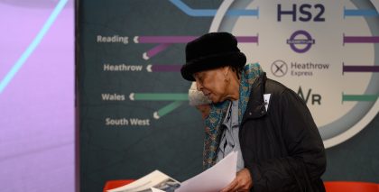 HS2 engagement event at The Bull Ring, Birmingham.
