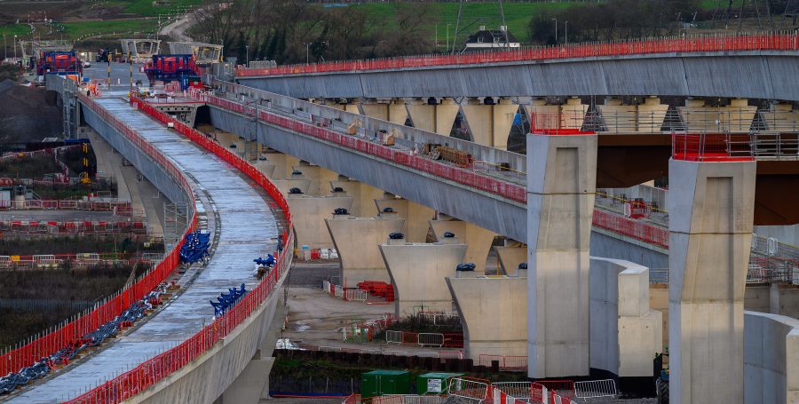 Water Orton viaducts looking north.