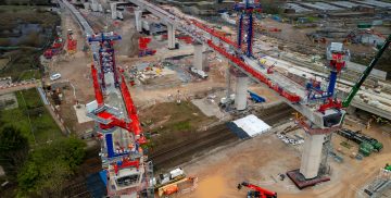 Thumbnail 2 of Water Orton viaducts over the Birmingham to Nuneaton railway line.