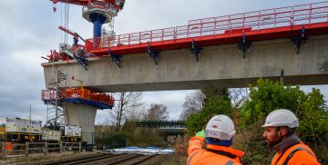 Thumbnail 3 of Water Orton viaducts over the Birmingham to Nuneaton railway line.