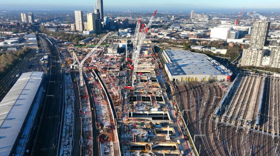 Aerial of Old Oak Common - November 2025