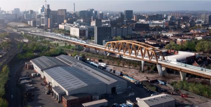 An architect's impression image of the Curzon No.2 viaduct.