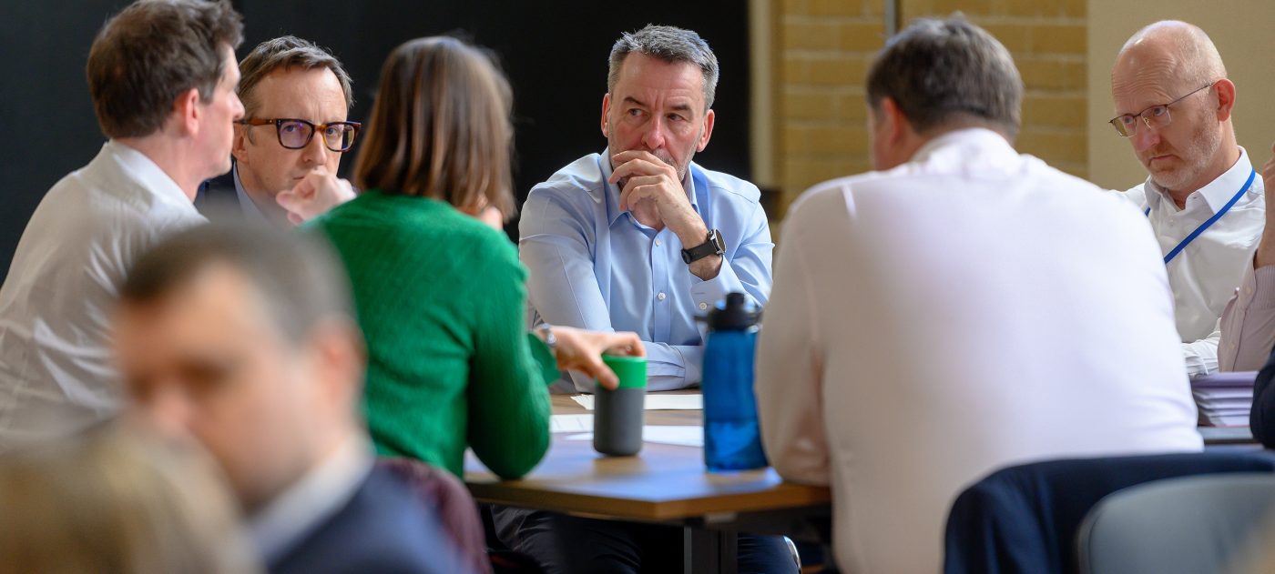 CEO Mark Wild at a Delivery Leadership Team meeting.