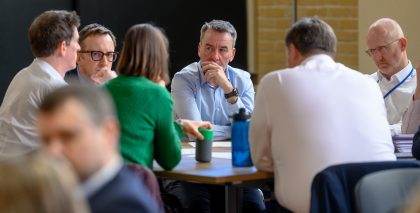CEO Mark Wild at a Delivery Leadership Team meeting.